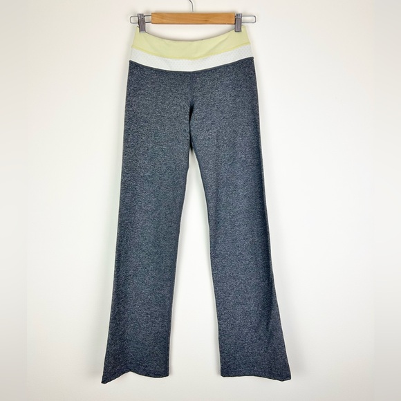 Lululemon vintage groove pant - Gray and Yellow Yoga Pants - Picture 1 of 8